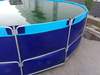 Wholesale Flexible Round Fish Tank Metal Supporting With PVC liner Tilapia Pond 6X1.3m 