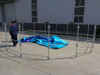 Low Price Of Mobile Breeding Shrimp Tanks With Metal Supporting And PVC Liner Fish Pond
