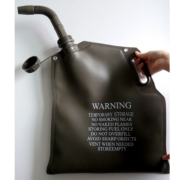 Portable Motorbike Jerry Can 7 Liter Flexible Fuel Bag On Sale