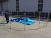 Buy Movable Fish Farming Tank Foldable Metal Supporting With PVC Liner Fish Farming Pond