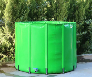 Bulk Of Folding PVC Made Rainwater Bag Rain Barrel With Rods